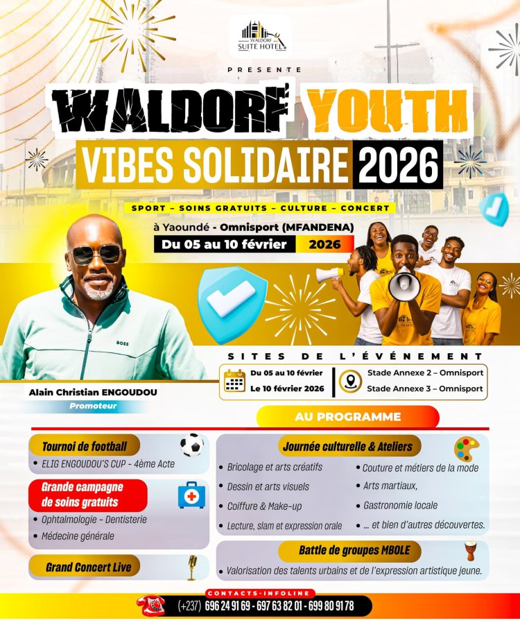 Waldorf Youth Vibes 2026 : Solidarité et santé à Yaoundé